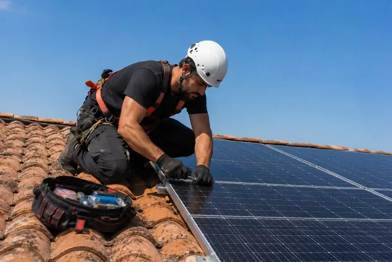 Maintenance et monitoring de panneaux solaires à la Barde